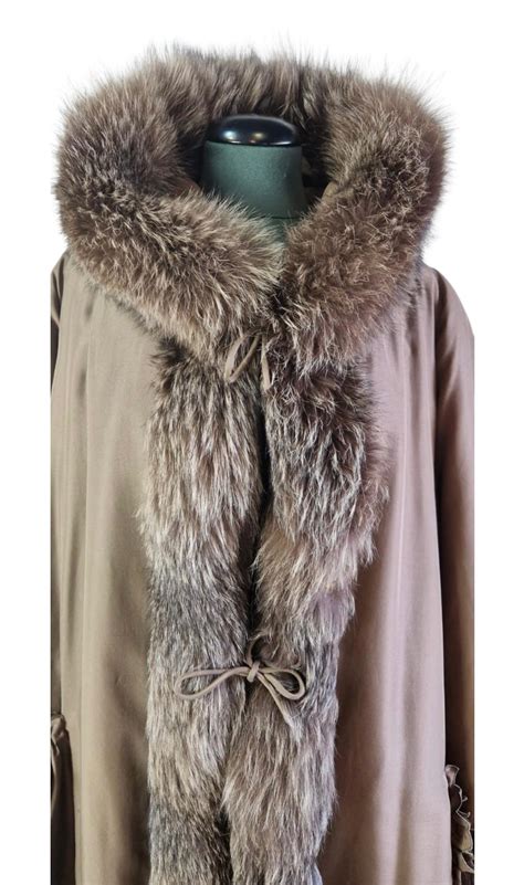 pelliccia zibellino fendi|Fendi silk coat with fur interior. at 1stDibs .